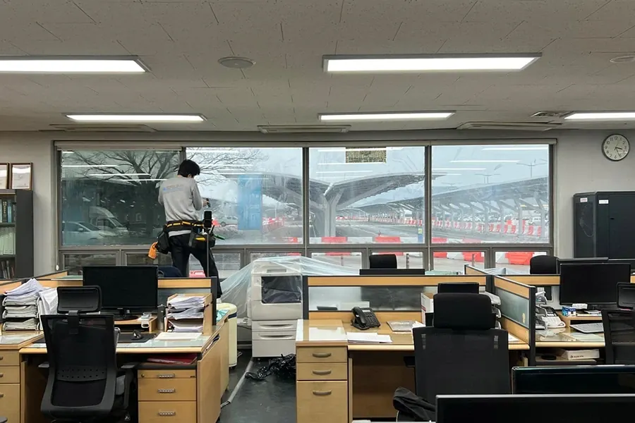 인천 공장 단열필름 유리창 열차단